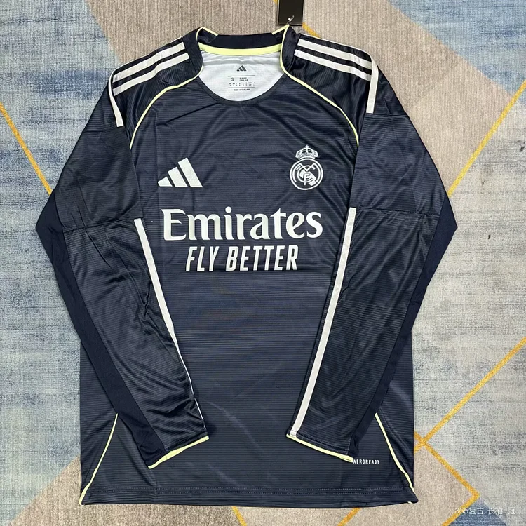 25/26 Real Madrid away long sleeve fan version