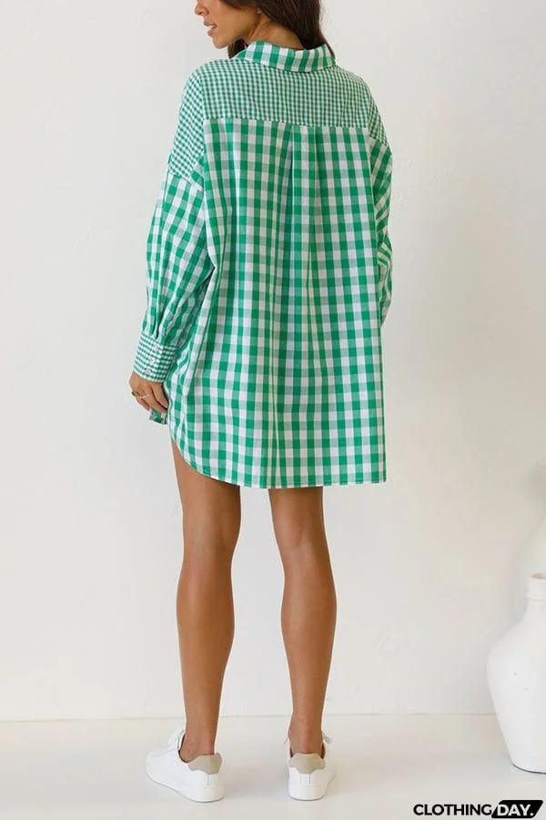 One Split Wonder Plaid Button Shirt