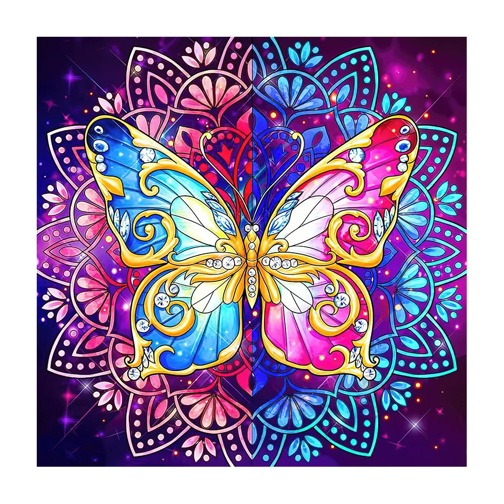 Special-shaped Crystal Rhinestone Diamond Painting - Butterfly(30*30cm)