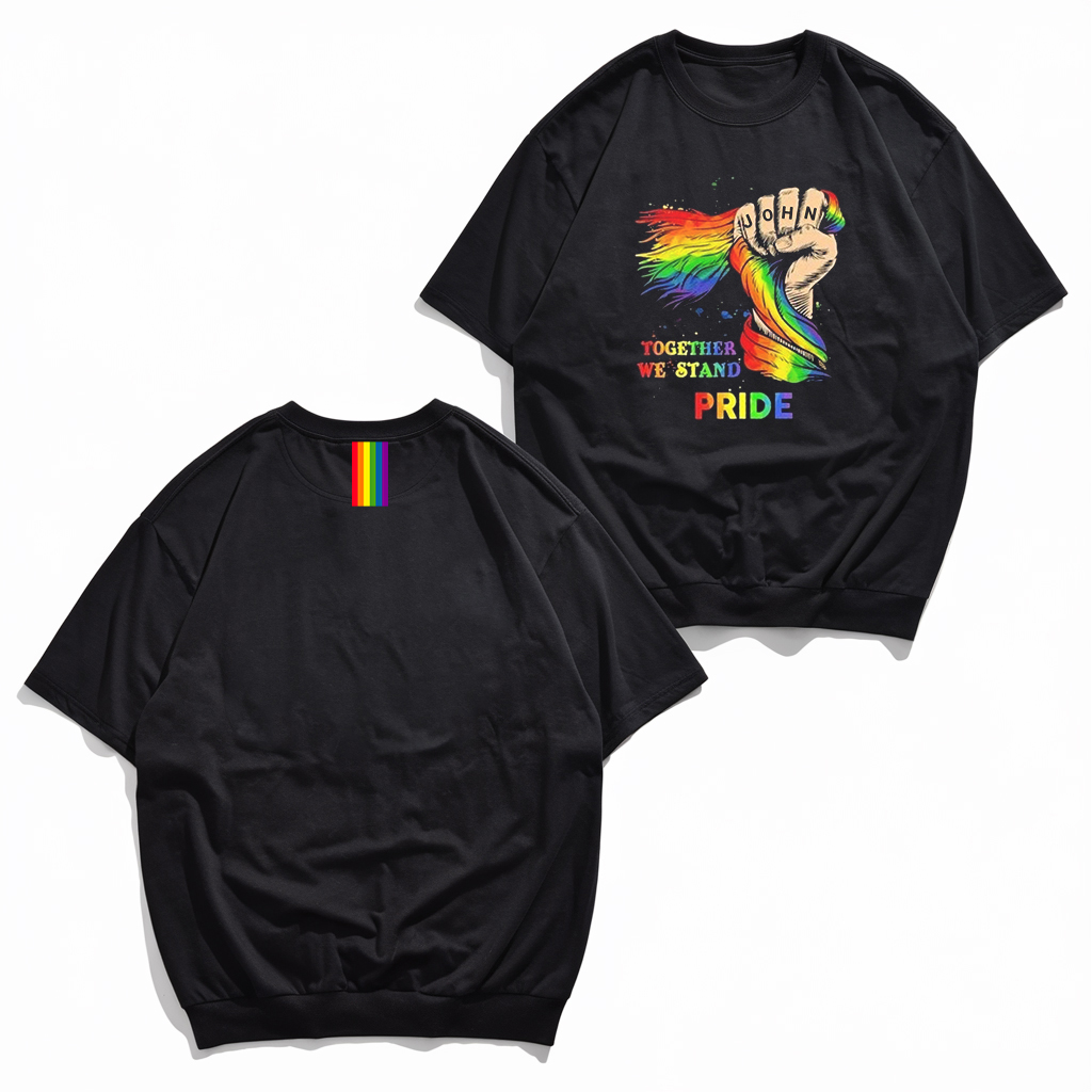 STAND PRIDE Cotton Printed Men's T-shirt