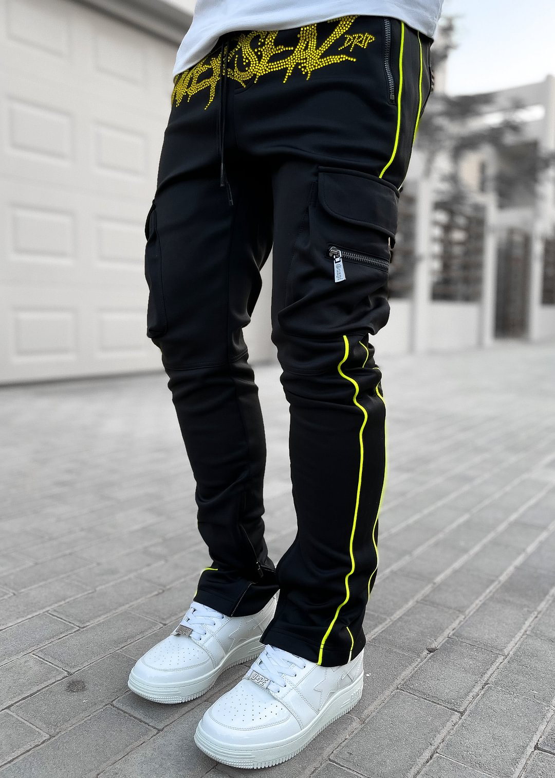 Obsidian Black Overseaz Track Pants V4