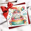 6Pcs carte de voeux d&rsquo;anniversaire-bricolage