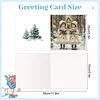 6PCS DIY Diamond Art Greeting Cards Christmas Girls Congratulations Cards & Gift