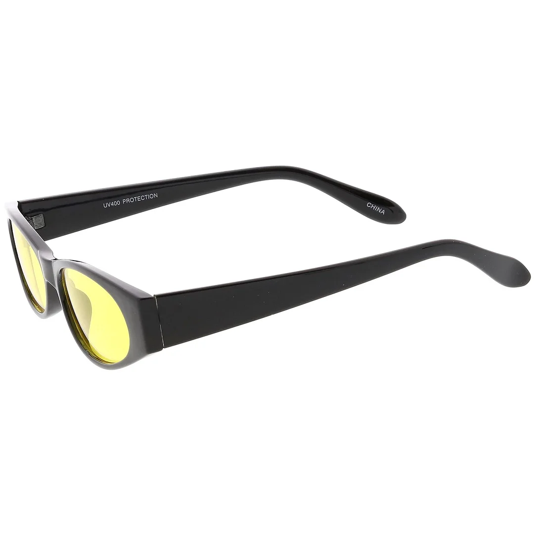 Extreme Thick Oval glasses Color Tinted Lens 53MM