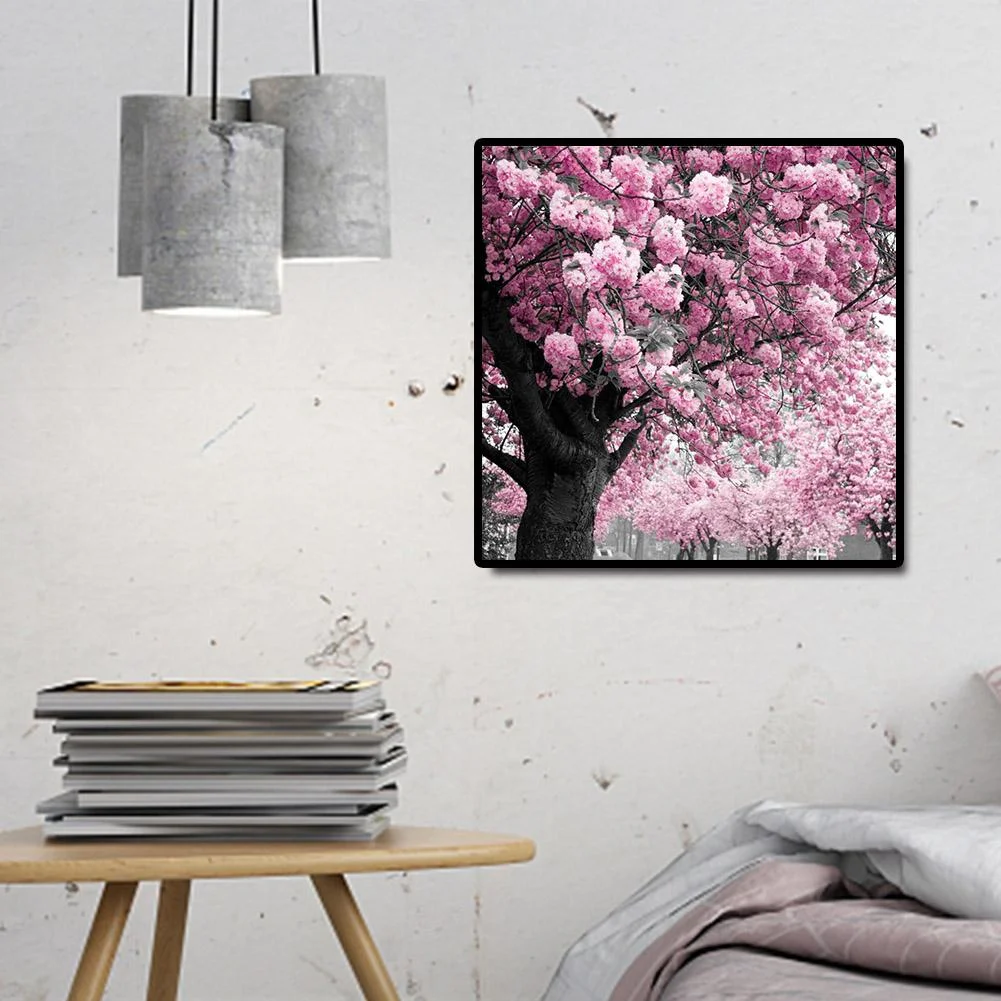 Diamond Painting - Full Round Drill - Cherry Tree(30*30cm)