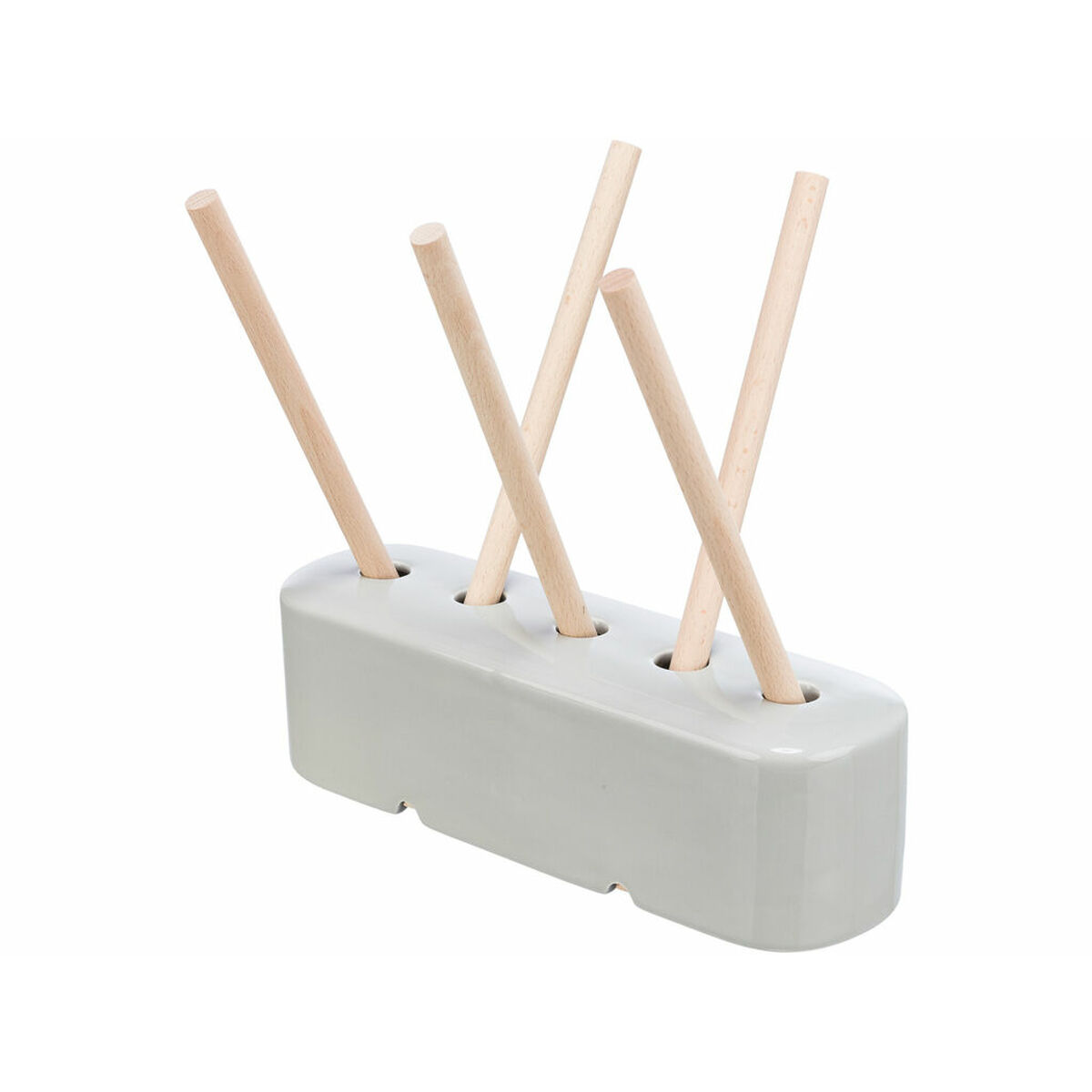 Feeder Trixie Grey Wood Ceramic 26 &times; 23 &times; 17 CM Hay