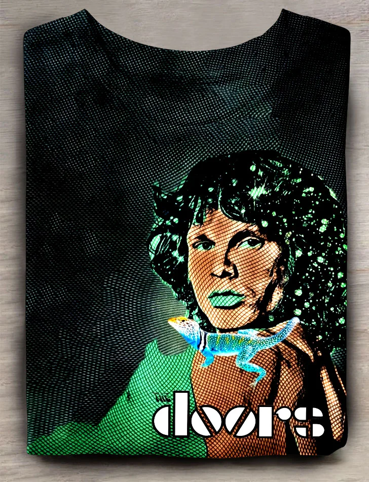 Teecade Teecade The Doors Gecko Art Print T-shirt