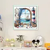 Window And Lighthouse-11CT Stamped Cross Stitch 40*40cm/15.75*15.75in tapestrymarket