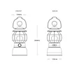 Outdoor Camping Lighting Multifunctional LED Retro Portable Atmosphere Light
