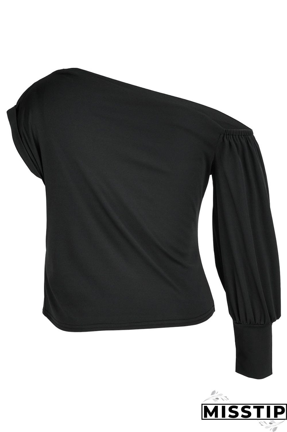 Red Fashion Casual Solid Patchwork Asymmetrical Oblique Collar Tops