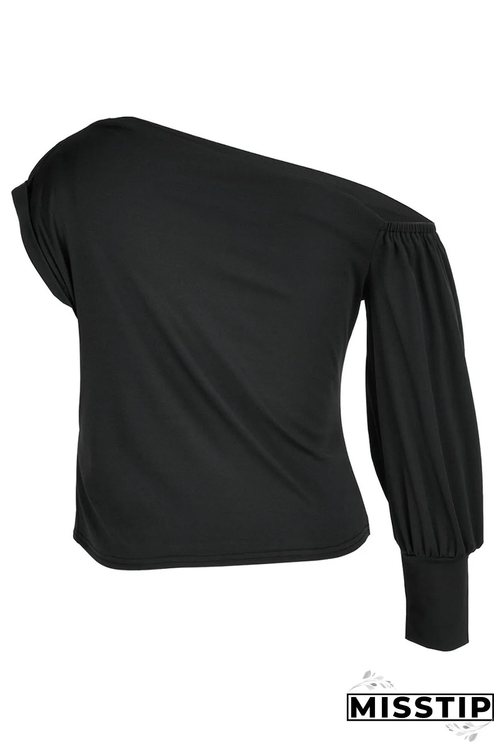 Red Fashion Casual Solid Patchwork Asymmetrical Oblique Collar Tops