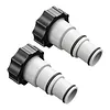 Threaded Connection Pumps Leak-proof Pool Hose Conversion Connector for 1.5&1.25 Inch Hoses Multi-Use for Swimming Pools Outdoors Activities Water Play