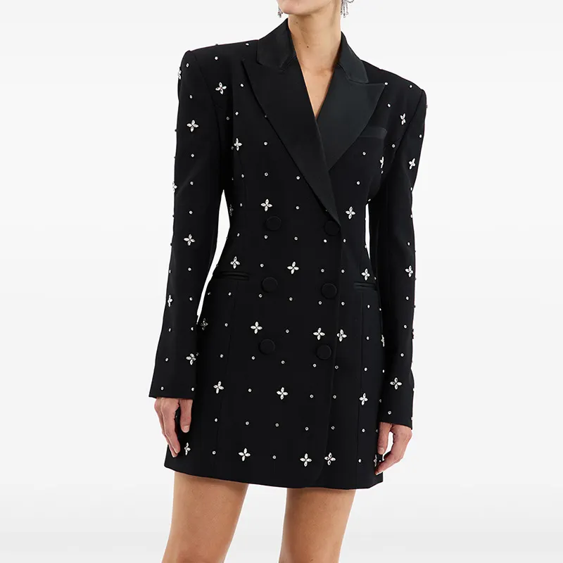 Nigikala Nigikala Star Fashion New Heavy Industry Nails And Diamond Suit Dress Body Short Dress