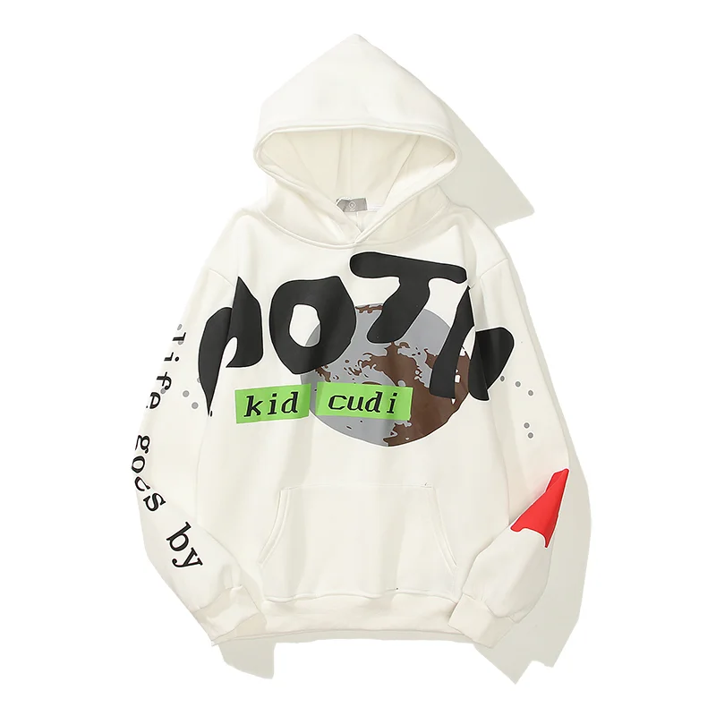 Abebey-Cactus Jack Highest in the Room Hooded Sweatshirt for Men and Women Winter Oversized Pullover Loose Streetwear Casual Hoodies