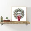 (Stamped/Counted) Christmas Wreath - 11CT/14CT Stamped Cross Stitch 40*40cm/15.75*15.75in