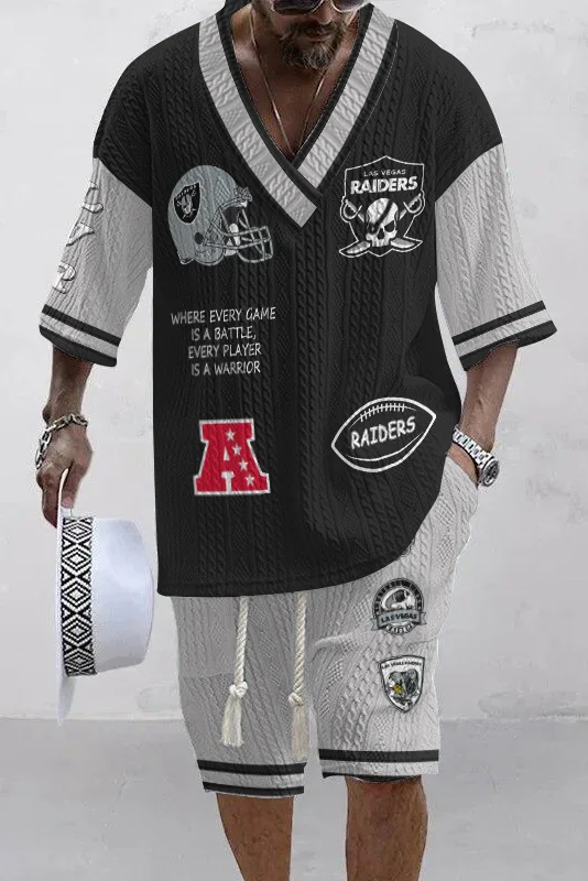 Las Vegas Raiders
 Limited Edition Top And Shorts Two-Piece Suits