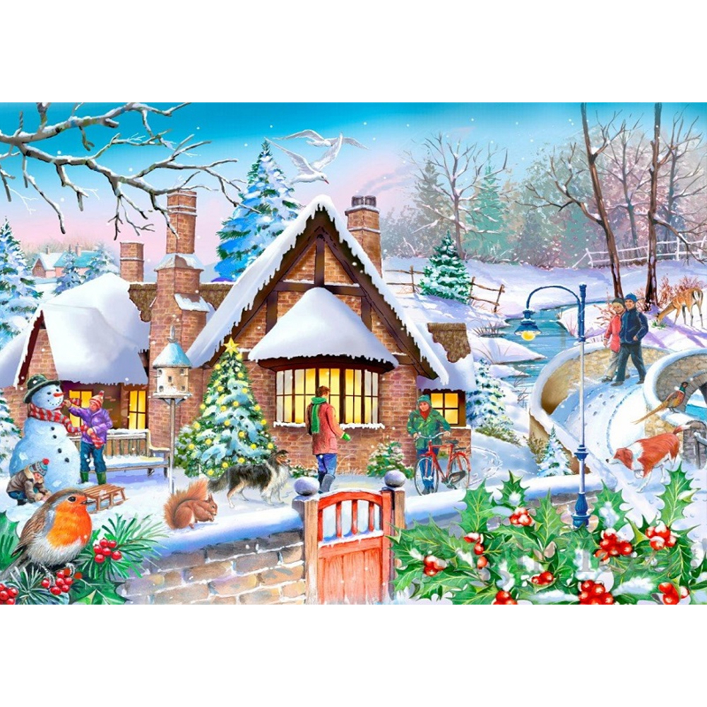 

Christmas Village - Round Drill Diamond Painting - 40*30CM, 501 Original