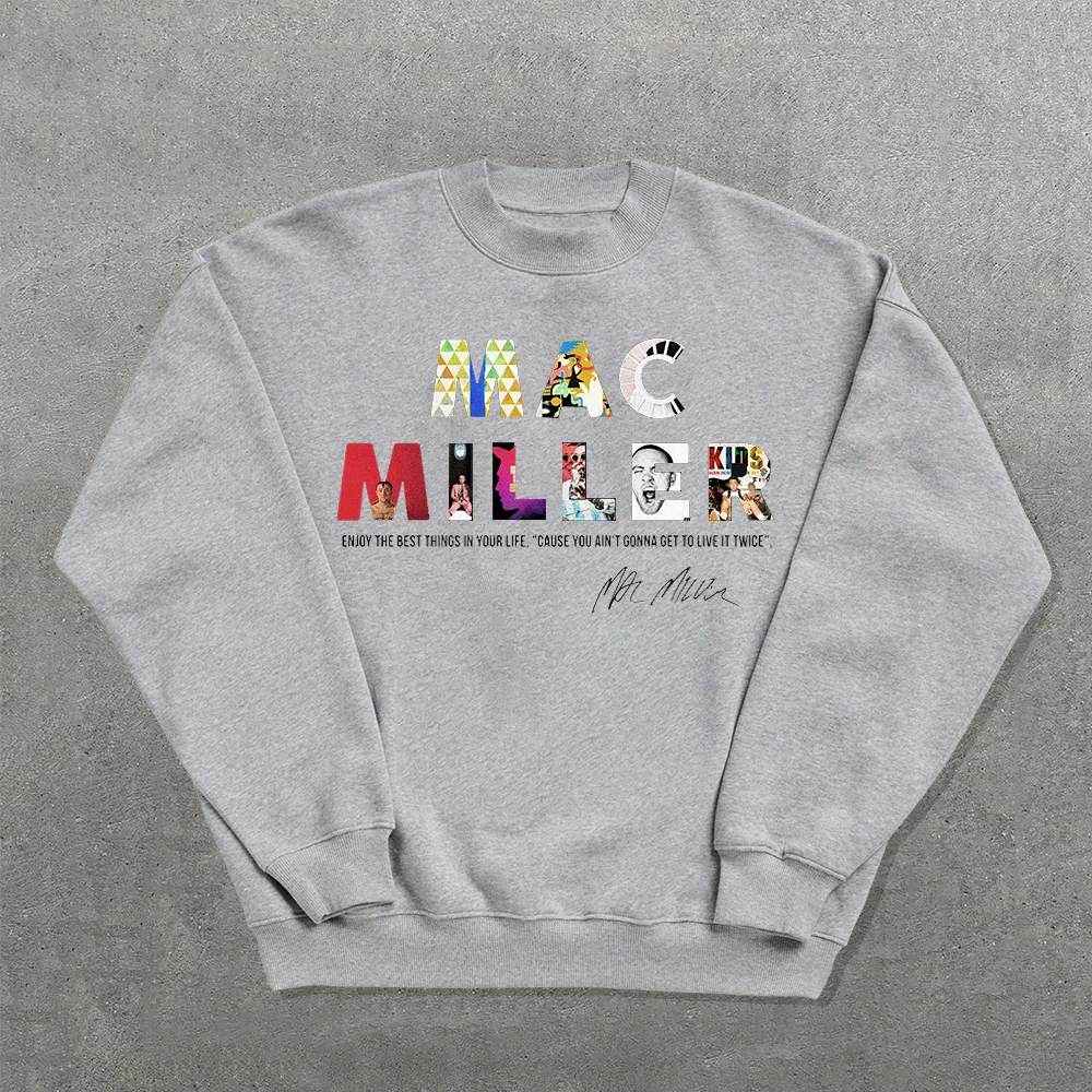 Personalized Mac Miller Printed Crew Neck Sweatshirt