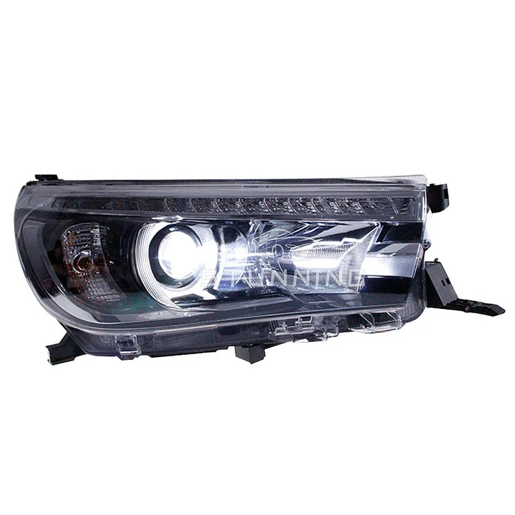 upgrade to VIGO style Dynamic DRL full led head lamp head light for Toyota REVO HILUX 2015-2018 HID xenon headlight headlamp ITN Auto