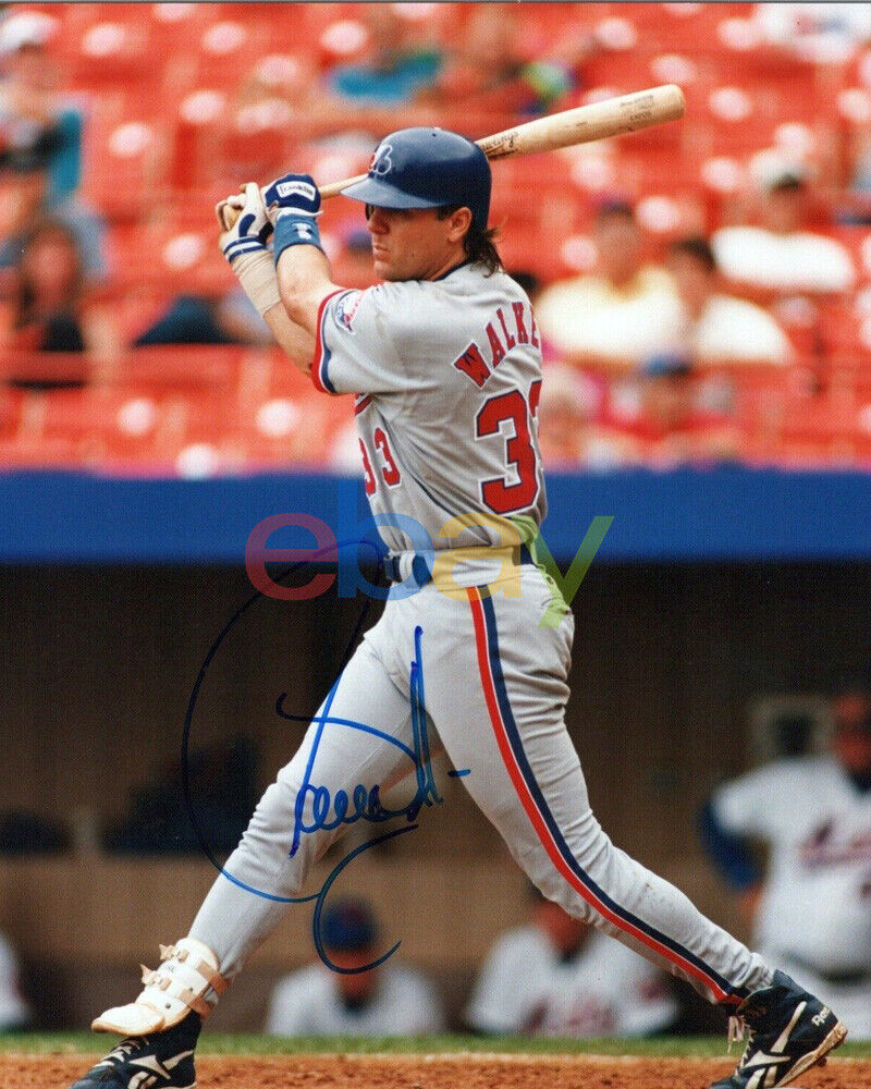 Larry Walker Signed 8x10 Photo Poster painting Montreal Expos reprint