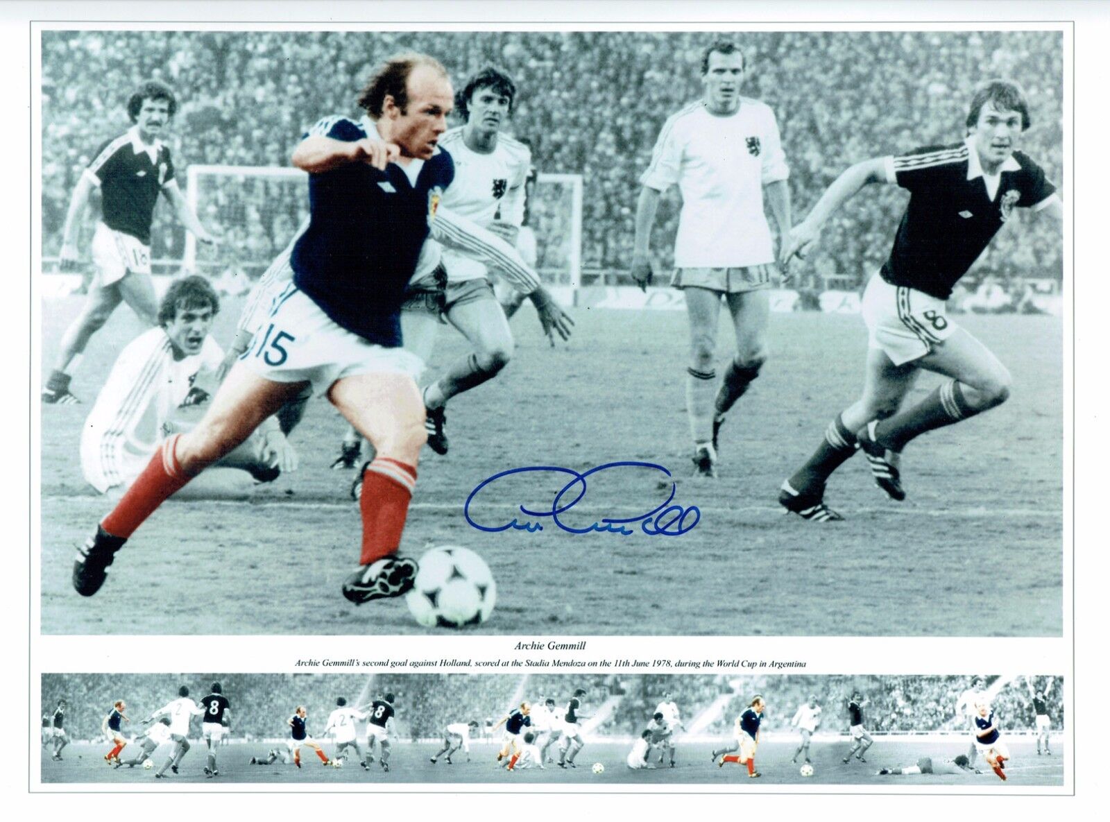 Archie GEMMILL Scotland Football Legend Signed Autograph 16x12 Photo Poster painting AFTAL COA