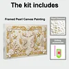 DIY Pearl Painting Gorgeous Haima for Home Wall Decor with Frame(20x30cm)