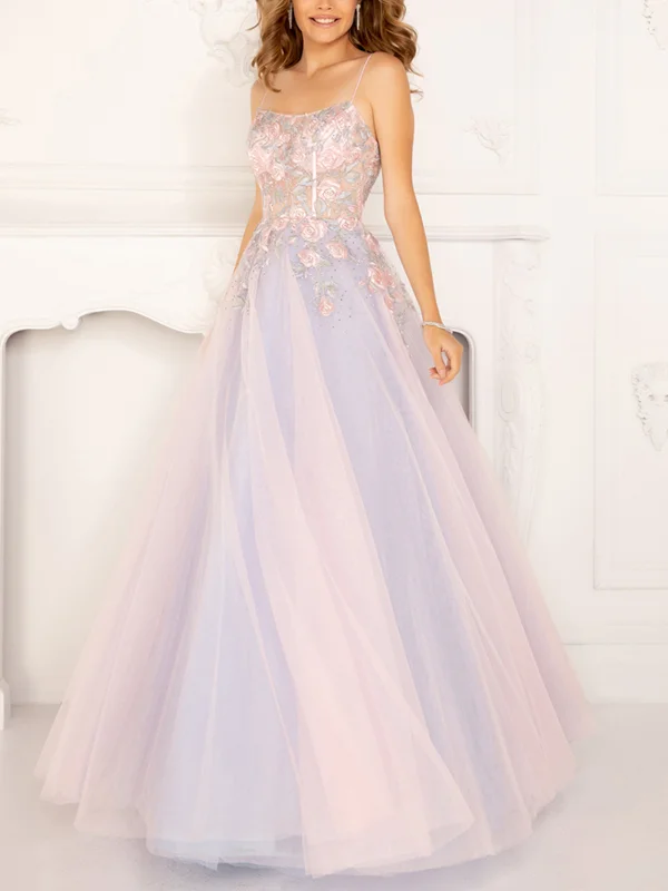 Sling Mesh Gradient Maxi Dress