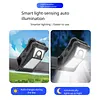 Portable Safety Wall Lights Waterproof LED Solar Motion Sensor Lights USB Charging Outdoor Clip On Solar Lights for Outside Fence Chain Link Camping