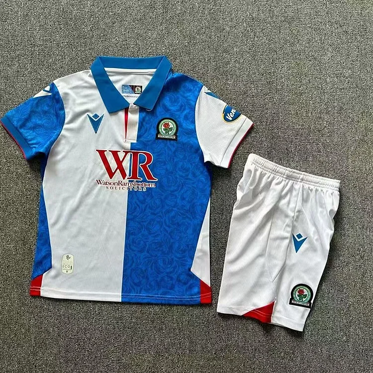 24-25 Kids Blackburn Rovers Home Football Shirt