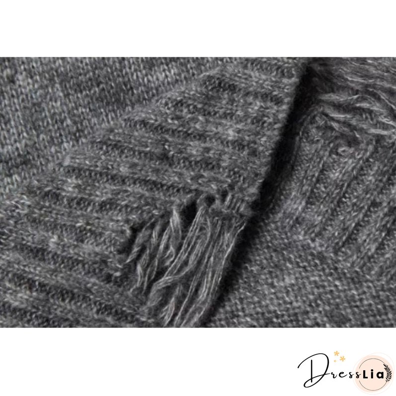 One-Shoulder Lazy Style Loose Sweater