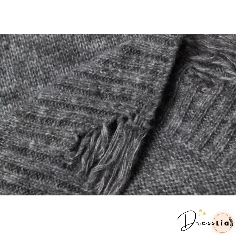 One-Shoulder Lazy Style Loose Sweater