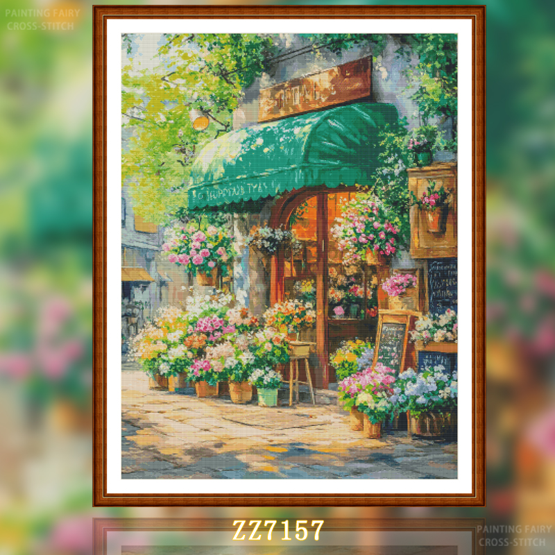 [ZZ7157-Flower Time]   Painting Fairy Cross Stitch