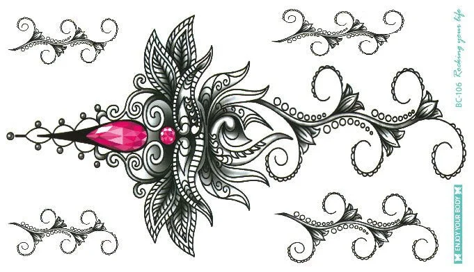 38 Kinds Adult Chest Back Tattoo Big Size Sexy Flowers Mandala Totem Waterproof Temporary Body Art Sticker tatouage temporaire