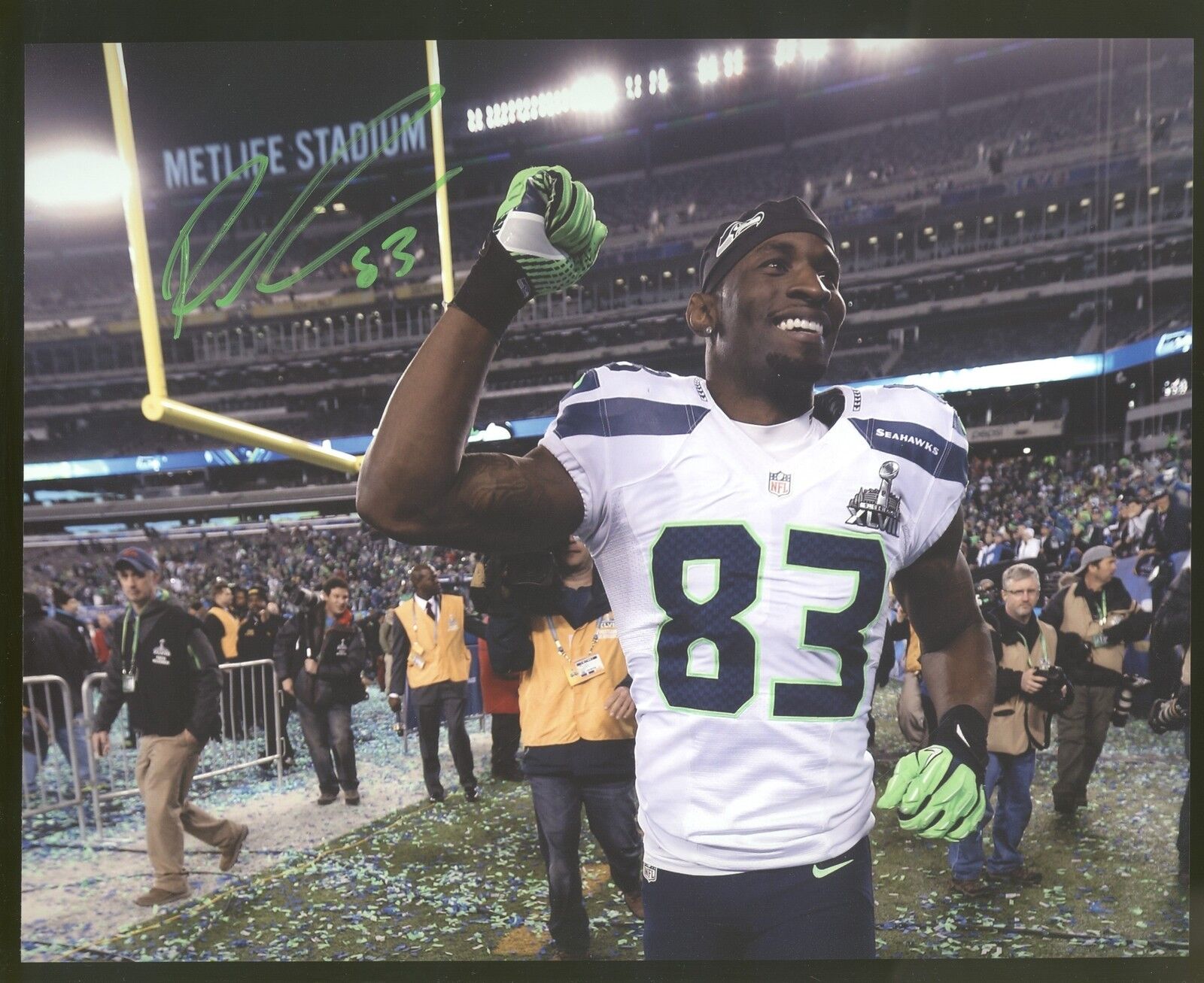 Ricardo Lockette 8x10 Autographed Signed AUTO Seahawks SB XLVIII Champ SPH 453