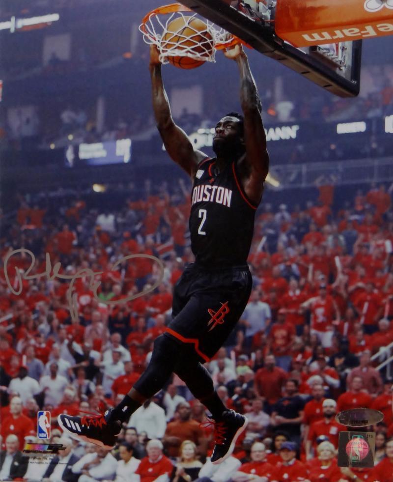 Patrick Beverley Autographed Rockets 8x10 Dunking Photo Poster painting- TriStar Authenticated