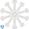 12 Pack Pool Joint Pin with Rubber Seals Kit Long Pool Pin for Above Ground Pool