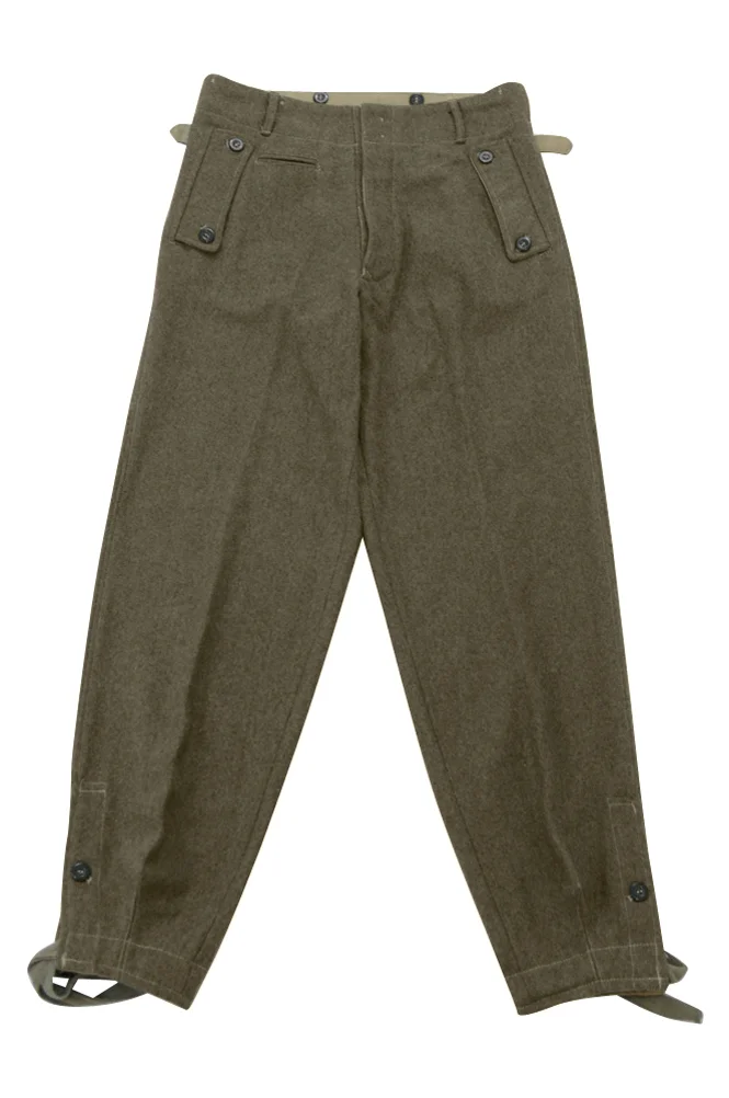   Elite German Assault Gunner Brown Wool Trousers German-Uniform