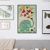 Love Elephant-14CT Stamped Cross Stitch 17*27cm/6.69*10.63in
