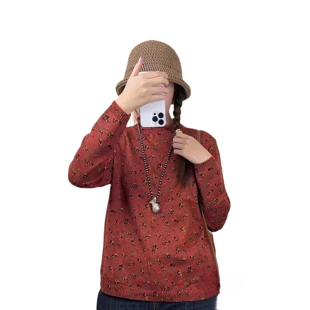 Chicfifth Sweater Women Winter Long Sleeve High Quality Autumn Vintage Top Knitted Cardigan