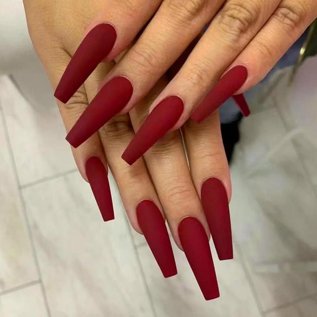 24pcs Long Ballerina Fake Nails Full cover Fake Nails Glue DIY Manicure Nail Art Tools-Nail Inspo