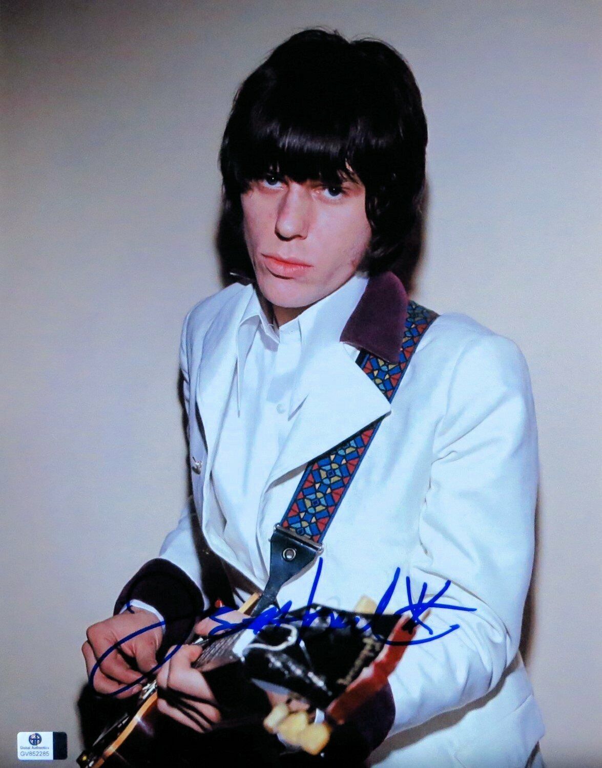 Jeff Beck Signed Autographed 11X14 Photo Poster painting Vintage Legend w/Guitar GV852285