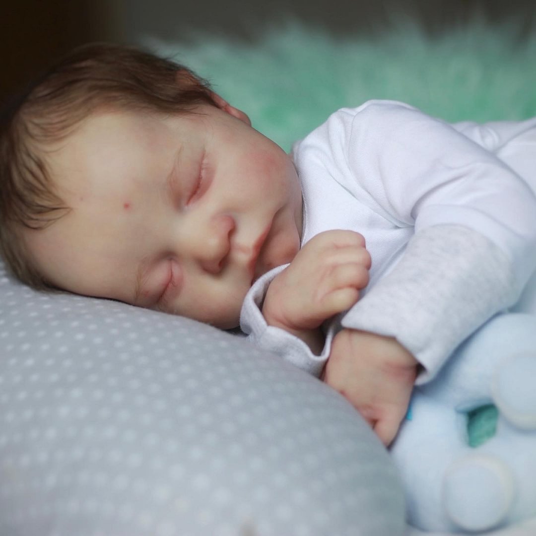 [Mini Baby Dolls] 12'' Realistic Reborn Handmade Baby Boy Maxton, Best Gift for Your Loved One