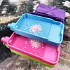 Boat-Shaped Diamond Painting Dot Tray Fully Enclosed Design Drills Storage Tray DIY Diamond Art Accessories