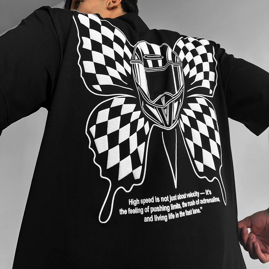 Oversize Butterfly Helmet T-shirt