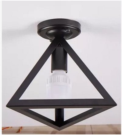 Modern Wrought Iron E27 Led Ceiling Lamps Black Ceiling Lights For Kitchen Living Room Bedroom Study Aisle Restaurant Cafe Hotel