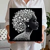 Framed Gracelady - Pearls Painting Kit for Creativity DIY Pearl Dot Crafts for Gift Home Wall Decor 30*30CM Pearl Art Painting