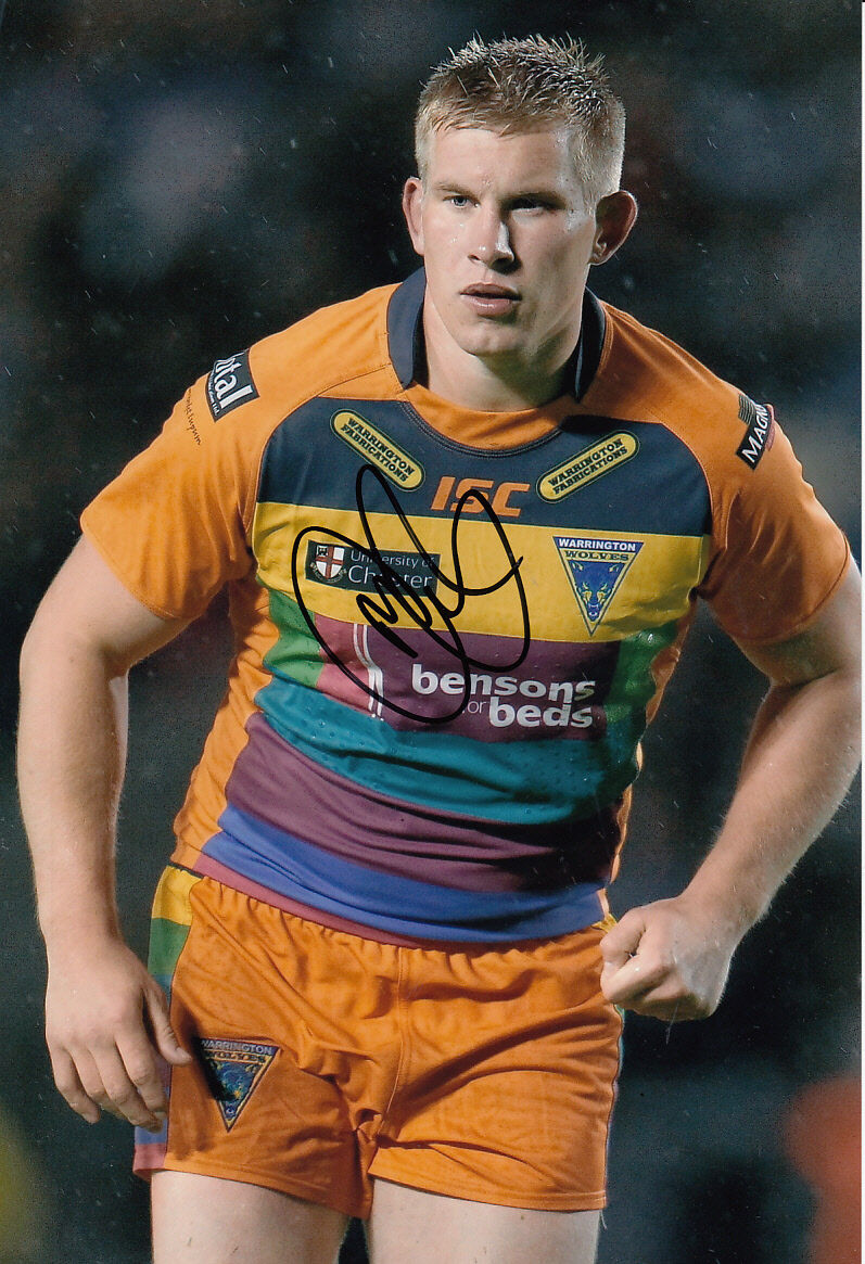 Warrington Wolves Hand Signed Michael Cooper 12x8 Photo Poster painting 6.