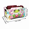 5D diy Diamond Painting Kunst dekorative Aufbewahrungsbox Holz Lagerung Clutch (Frosch)