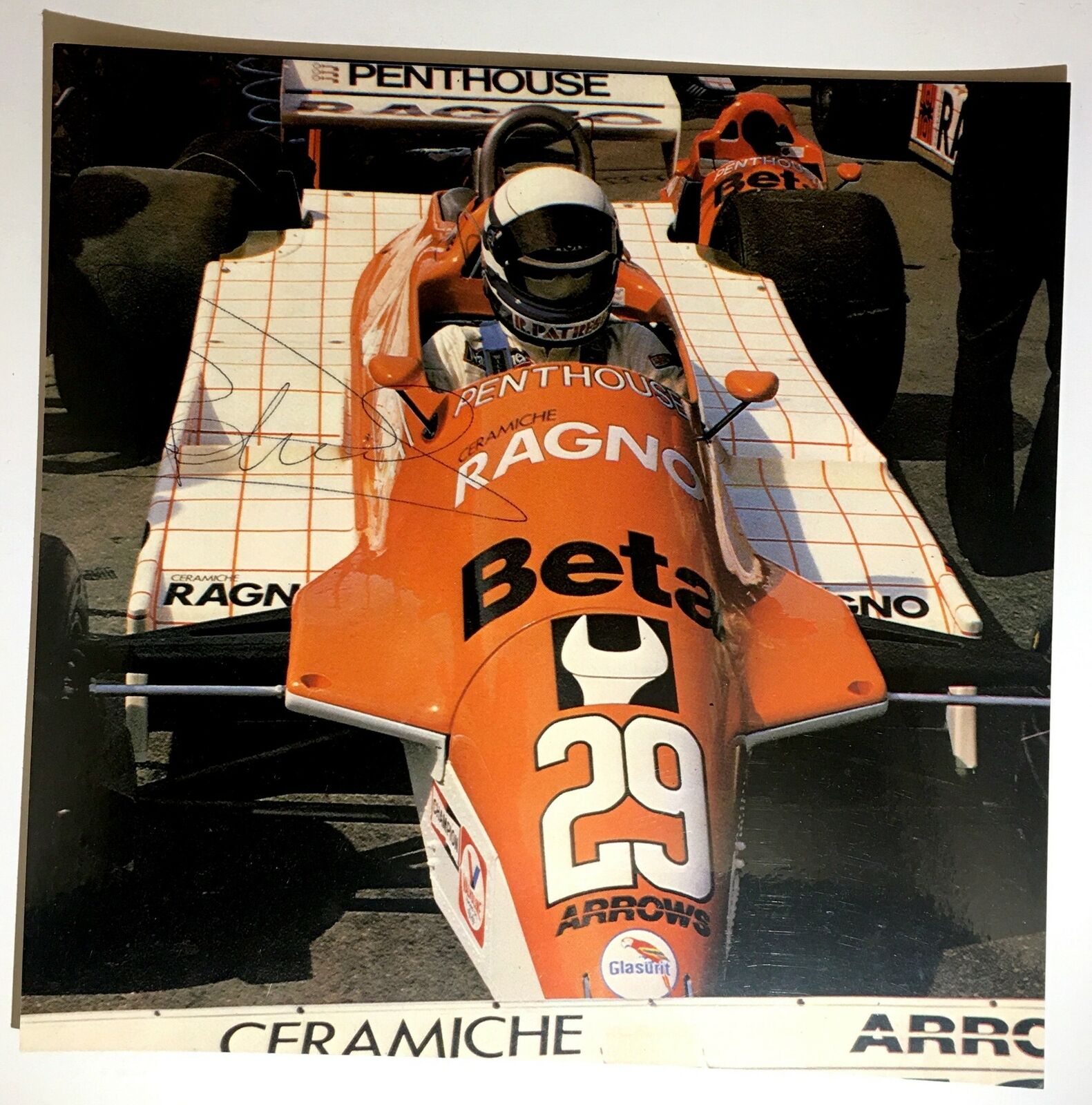 Riccardo Patrese Signed 8x8 Magazine Page Photo Poster painting F1 Formula 1 One Autograph Auto