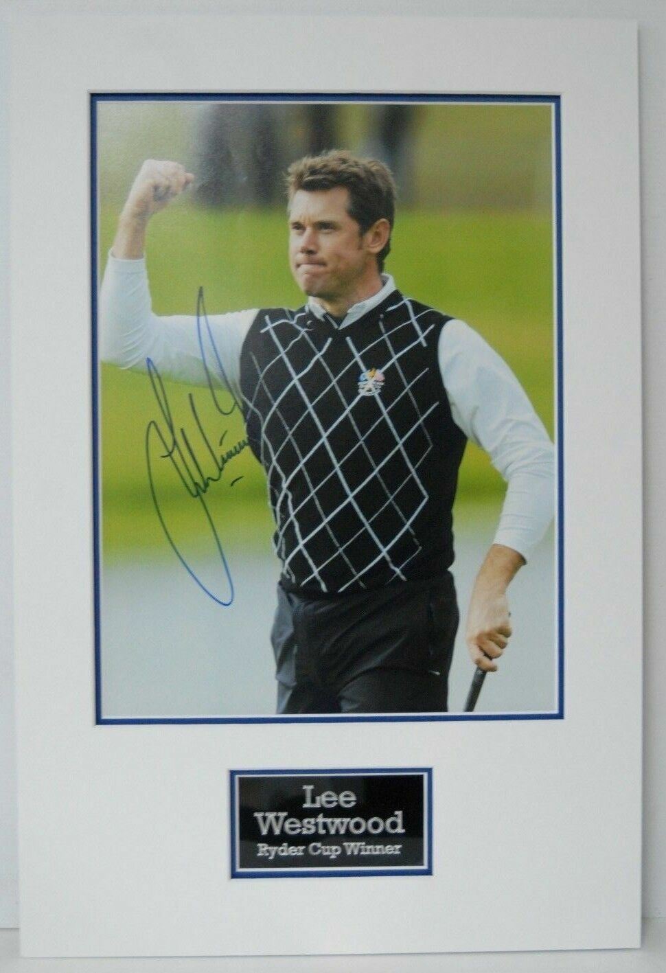 Lee Westwood Genuine Hand Signed 18X12 Photo Poster painting Mount Display RYDER CUP AFTAL COA